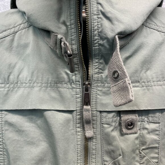 Harley Davidson Lightweight Jacket Womens Small Green‎ Full Zip Embroidered Belt - Picture 4 of 15